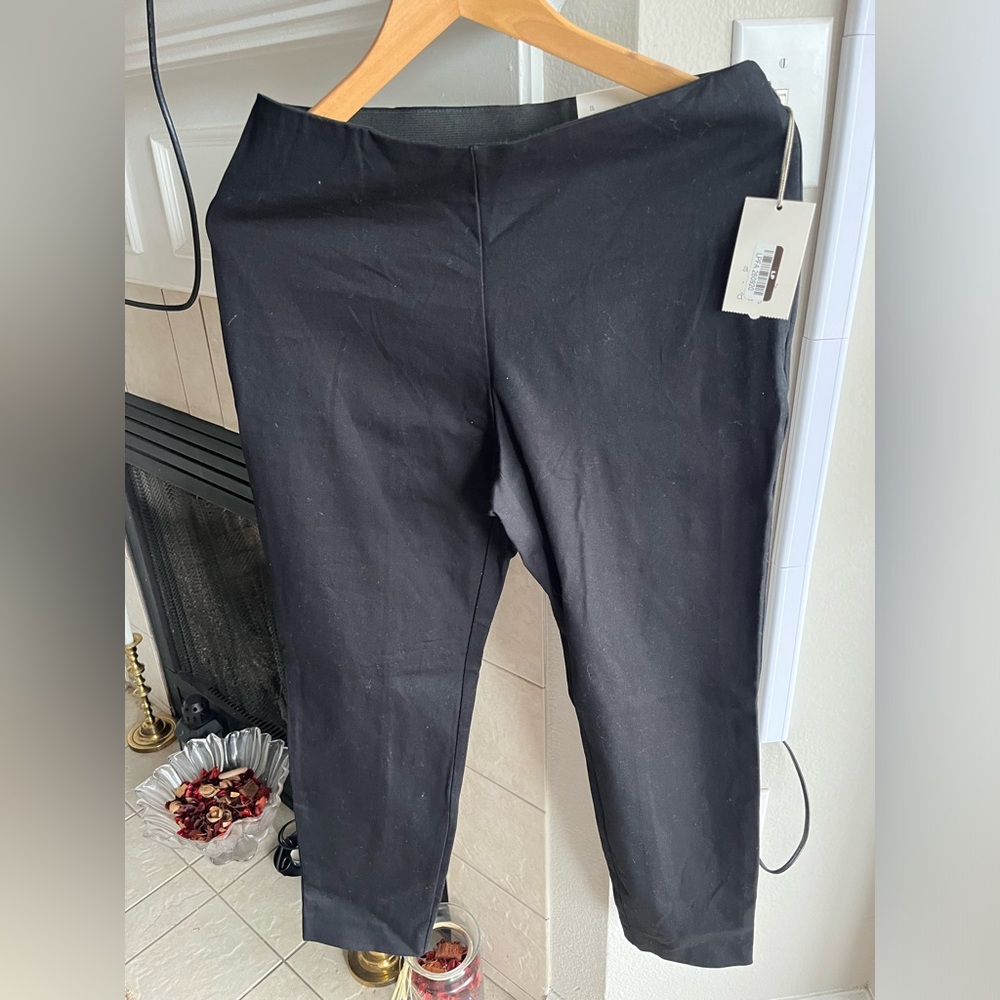 NWT A new day black skinny ankle pants high rise fitted hip&thigh size 6